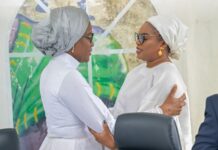 MINISTÈRE DE LA FEMME : PASSATION DE SERVICE ENTRE PAULINE ADELINE PATRICIA LAMAH ET AMINATA KABA